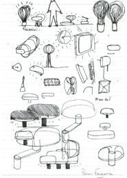 Pierre Favresse - Drawing - Designer - Design - Work - Preparatory sketch n°10